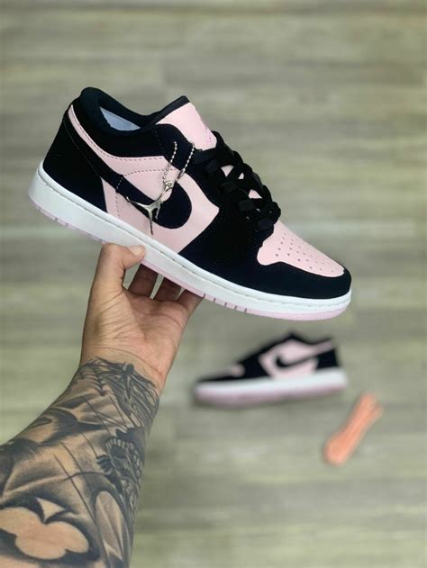 T Nis Nike Jordan Low Rosa E Preto Fwstoree