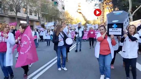 La Manifestaci N De Enfermer A Corta La Diagonal En Los Dos Sentidos