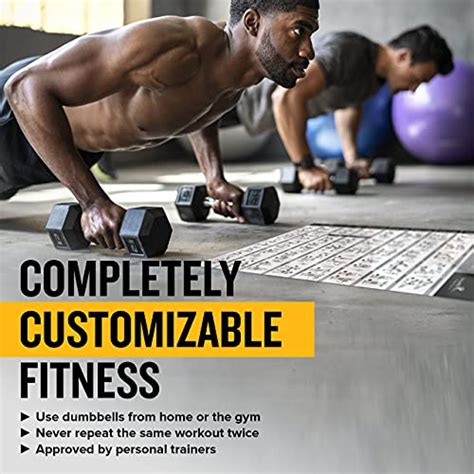 NewMe Fitness Workout Posters For Home Gym Dumbbell Exercise Posters