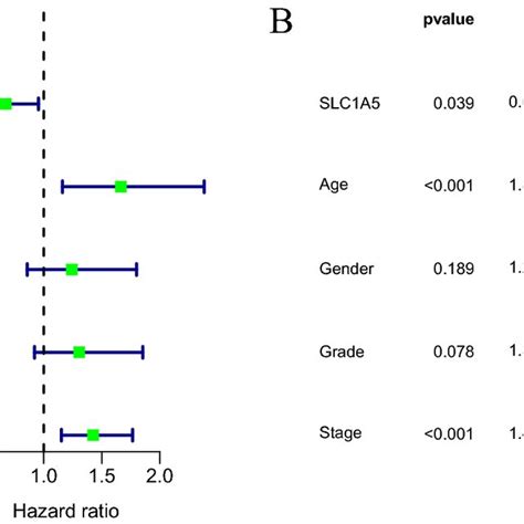 Forest Plot Showing Univariate A And Multivariate Regression Analysis