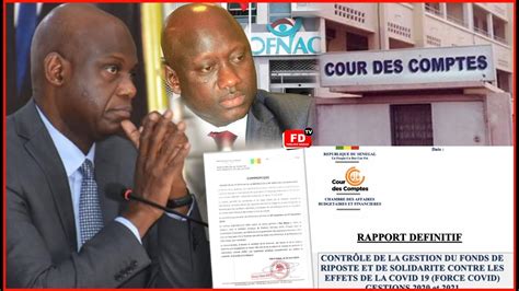 Urgentconvoqu Par La Cour Des Comptes Mansour Faye Brise Le Silence