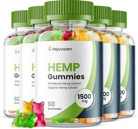 Amazon 5 Pack Rejuvazen Gummies Rejuvazen Hemp Gummies