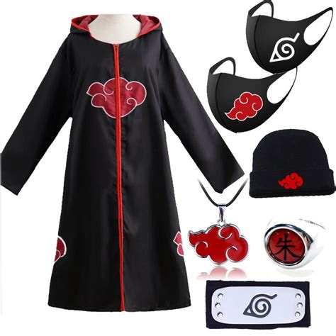 Pcs Capa Manto Akatsuki Naruto Cosplay Trajes Itachi No Shoptime