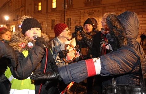 Protest pod Wawelem Blokowali wjazd Kaczyńskiego