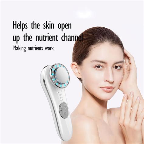 Facial Mesotherapy Electroporation Radio Frequency Tighten Face Massager Led Face Lifting