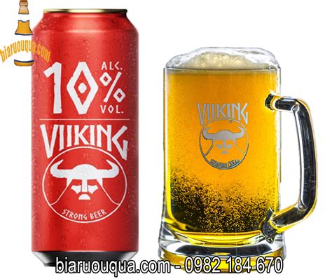 Bia Đức Nặng Đầu Bò Viiking đỏ 10 Thùng 24 Lon 500ml