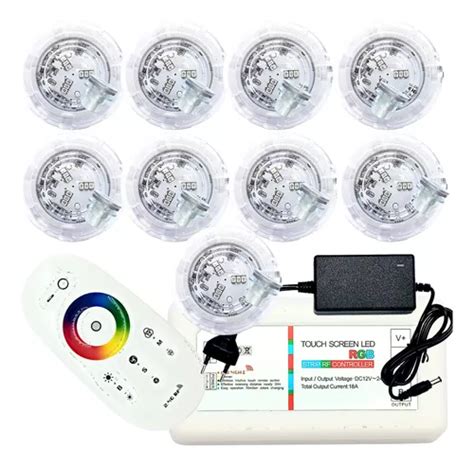 Kit Led Piscina Controle Leds Rgb Fonte V Lux Pool