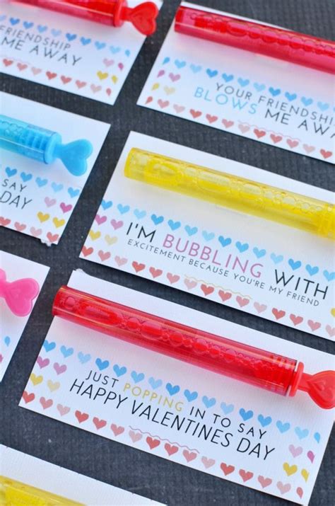 Bubble Valentines Printables