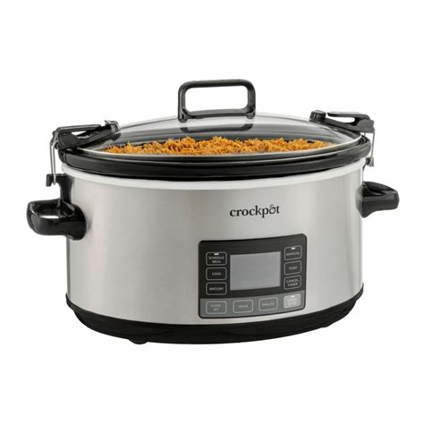 Crock Pot Cook And Carry Cpscvts70ll S 7 Quart Programmable Slow Cooker Manual Manualslib