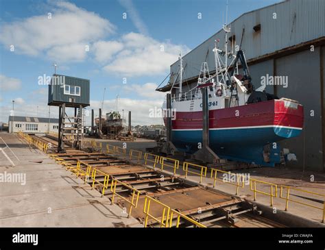 Macduff Shipyard Stock Photo Alamy