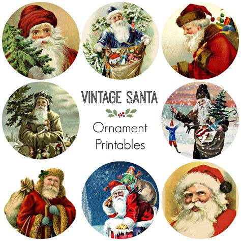 Vintage Santa Printables Printable Word Searches