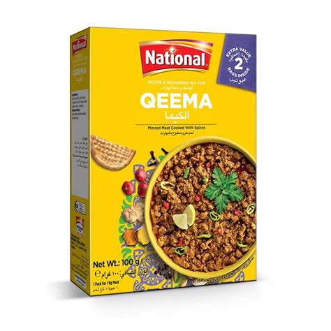 National Qeema Masala Mix 2x50g Cosmo Cash And Carry