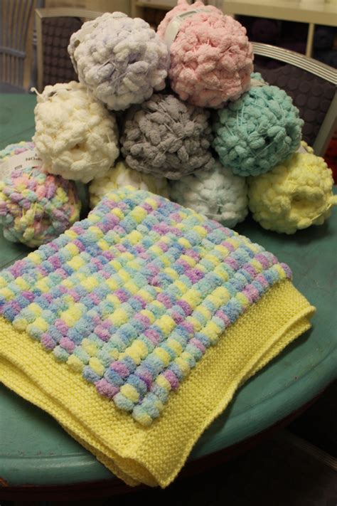 Rico Pompon Baby Blanket Yarn Available At The Knitting Room Dublin