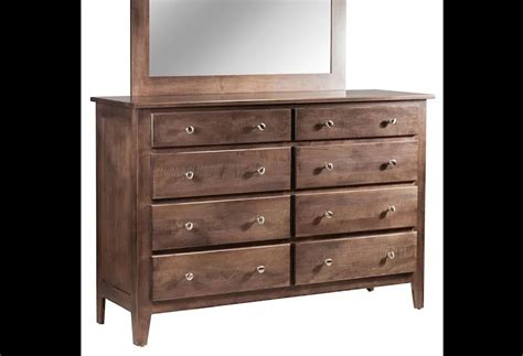 Daniels Amish Mapleton 8 Drawer Double Dresser Belfort Furniture Dressers