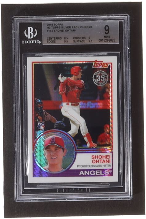 Shohei Ohtani Topps Topps Silver Pack Chrome Rc Bgs