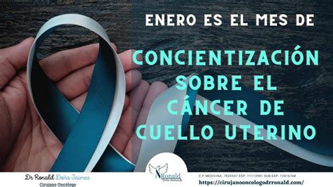 Enero es el Mes de Concientización sobre el Cáncer Cervical Cirujano