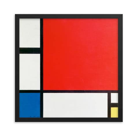 Piet Mondrian Composition With Red Blue And Yellow