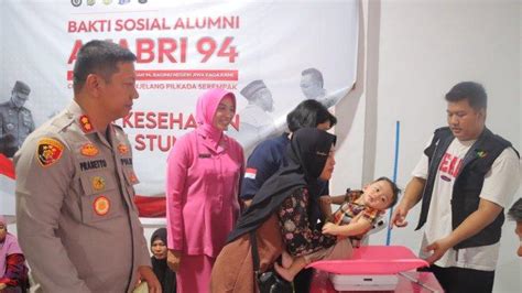 Polisi Peduli Stunting Polres Sintang Gelar Bakti Sosial Peringati