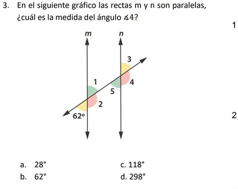 En el siguiente gráfico las rectas m y n son paralelas cuál es la