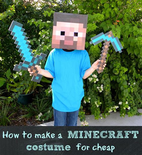 Minecraft Papercraft Steve Head Costume