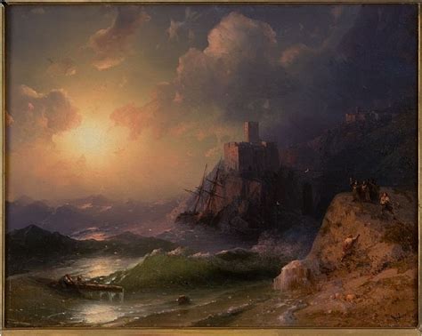 Shipwreck at Dawn by Ivan Konstantinovich Aivazovsky | Seascape paintings, Landscape paintings ...