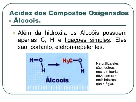 Ppt No O De Acidez E Basicidade De Compostos Org Nicos