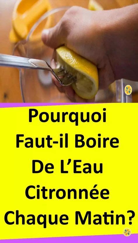 Boire de lEau Citronnée le Matin 11 Bienfaits sur la Santé et le