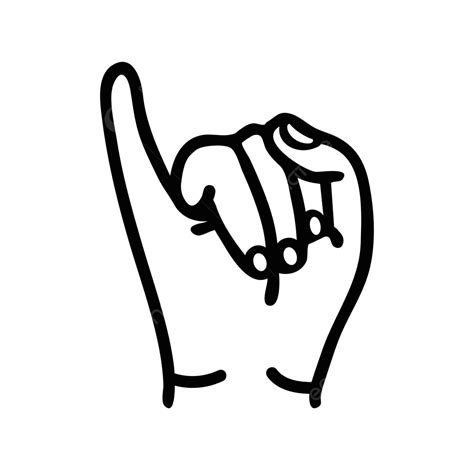 Icon Depicting Pinky Finger Making A Promise Gesture Vector Business