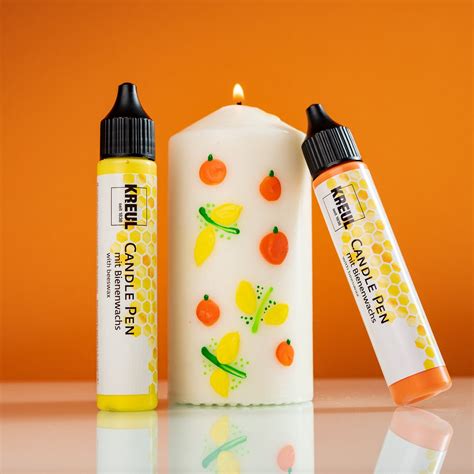 Orange Candle Wax Pen Candle Shack Bv