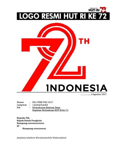 Contoh Proposal Hut Ri Pdf