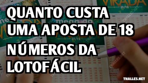 Quanto Custa Uma Aposta De N Meros Da Lotof Cil