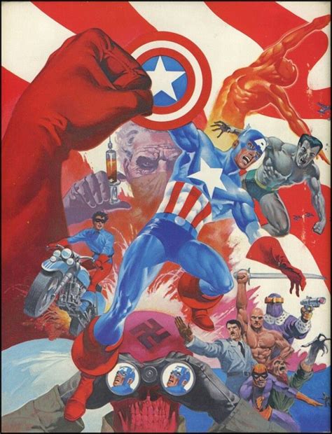 Captain America 1979 •jim Steranko Captain America Art Captain