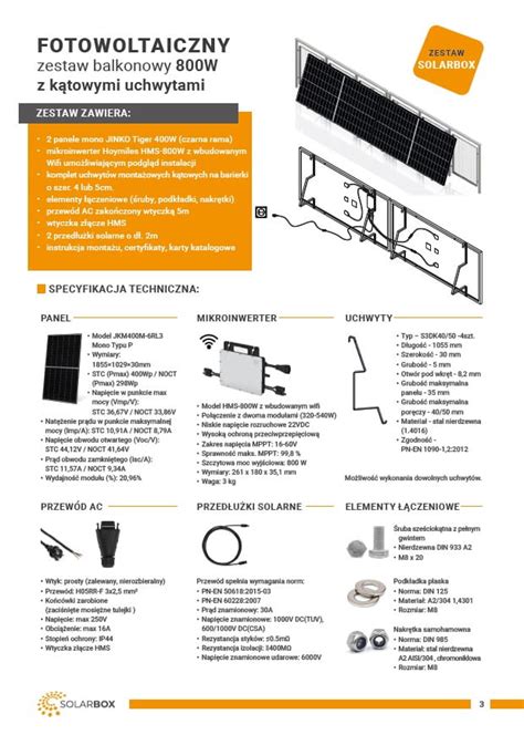 Fotowoltaiczny zestaw balkonowy 800W SolarBox III z podglądem