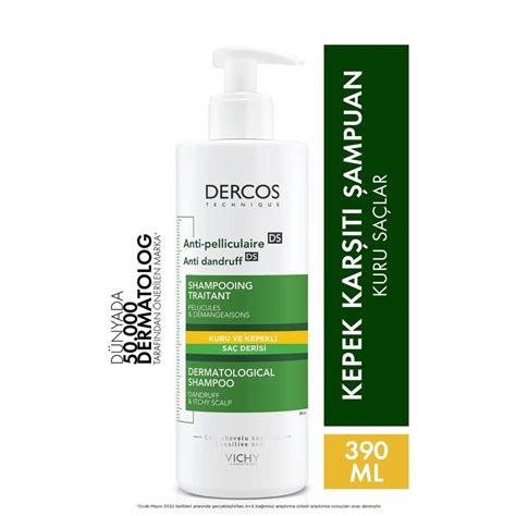 Vichy Dercos Anti Dandruff Kepek Karşıtı Şampuan 390 ml Kuru Saçlar