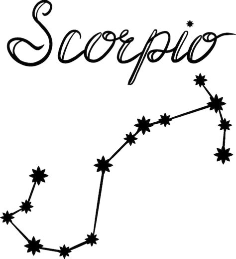 Premium Vector Scorpio Constellation Vector