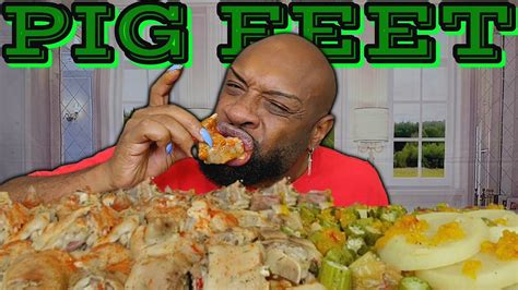 PIG FEET FRIED CABBAGE TURNIPS SOULFOOD MUKBANG YouTube