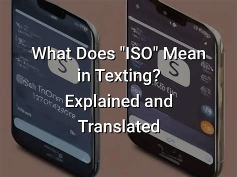 What Does Iso Mean In Texting Explained And Translated Symbol Genie