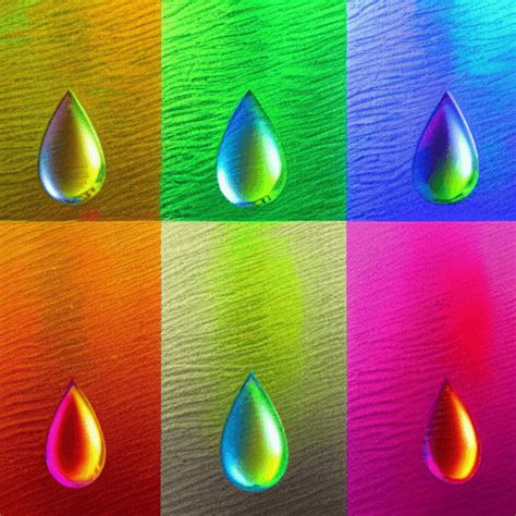 Raindrop Rainbow Graphic Creative Fabrica