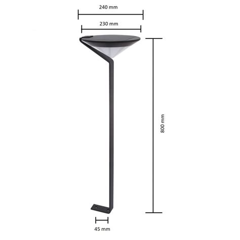 Lampadaire Led Ext Rieur Rgbw W Lola Battery