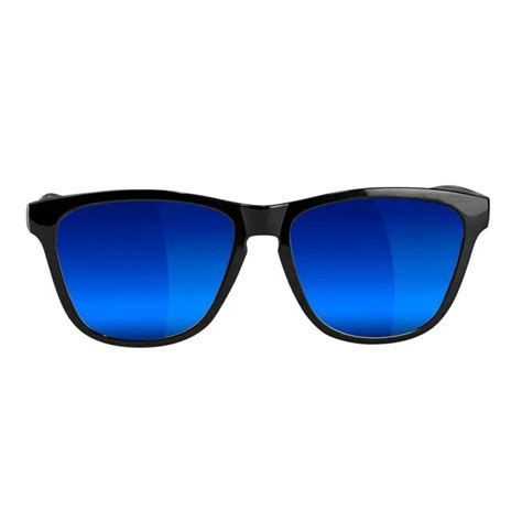 Glassy Eyewear Deric Polarized Sunglasses Black Blue Mirror