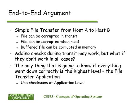 PPT End To End Arguments In System Design PowerPoint Presentation