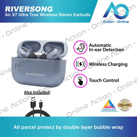 Ready Stock Riversong Air X Ultra True Wireless Stereo Earbuds