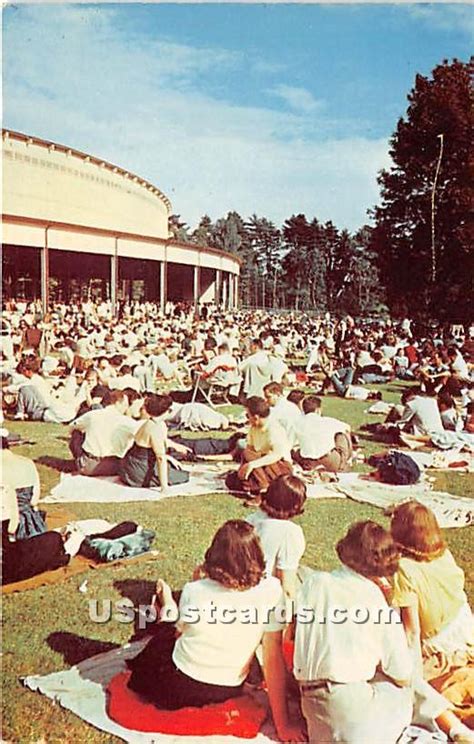 Berkshire Festival at Tanglewood - Berkshire Hills, Massachusetts MA Postcard Berkshire Festival ...