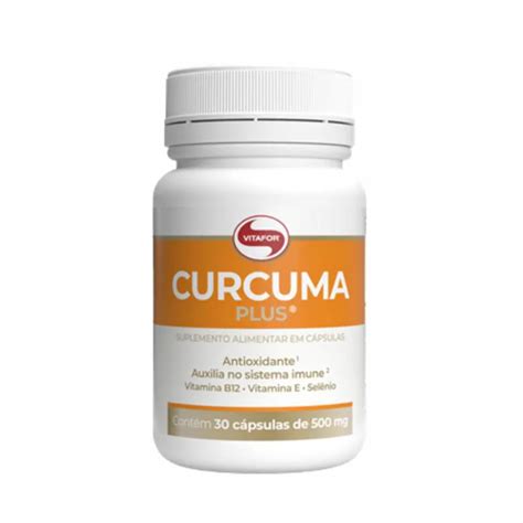 Cúrcuma Plus 500mg Vitafor 30 Cápsulas Droga Raia