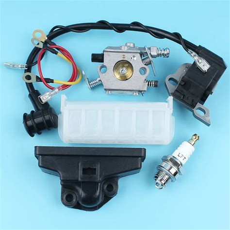 Carburetor Ignition Coil Spark Plug Air Filter Kit For Stihl