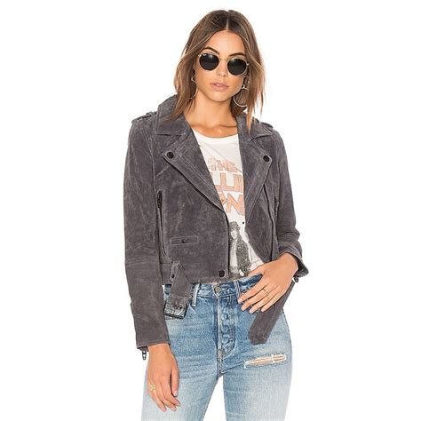 Blank Nyc Suede Moto Jacket In Stargazer Gem