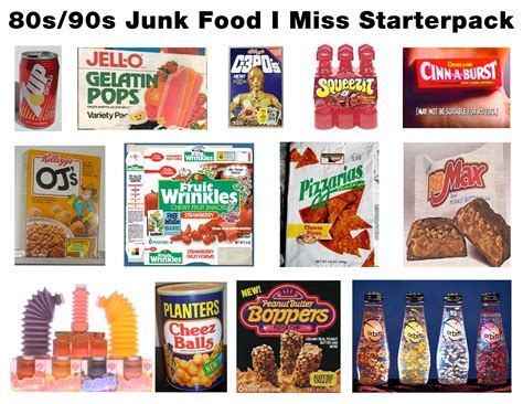 80s/90s Junk Food I Miss Starterpack : r/starterpacks