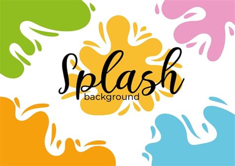 Premium Vector Colorful Splash Background Template