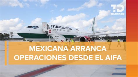 Mexicana de Aviación emprende el vuelo despega primer avión desde el