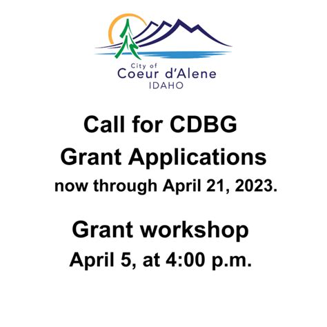 City Of Coeur D Alene Community Opportunity Grant